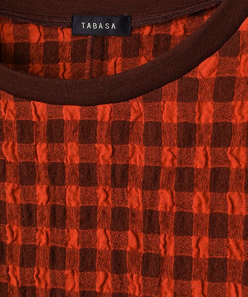 TABASA / タバサ シャツ・ブラウス | コットン/ウール ギンガム プルオーバー ブラウス | 詳細4