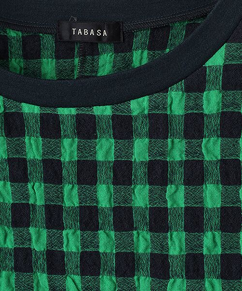 TABASA / タバサ シャツ・ブラウス | コットン/ウール ギンガム プルオーバー ブラウス | 詳細5