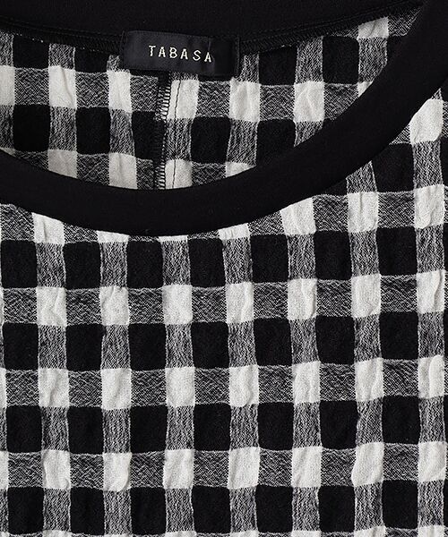 TABASA / タバサ シャツ・ブラウス | コットン/ウール ギンガム プルオーバー ブラウス | 詳細7