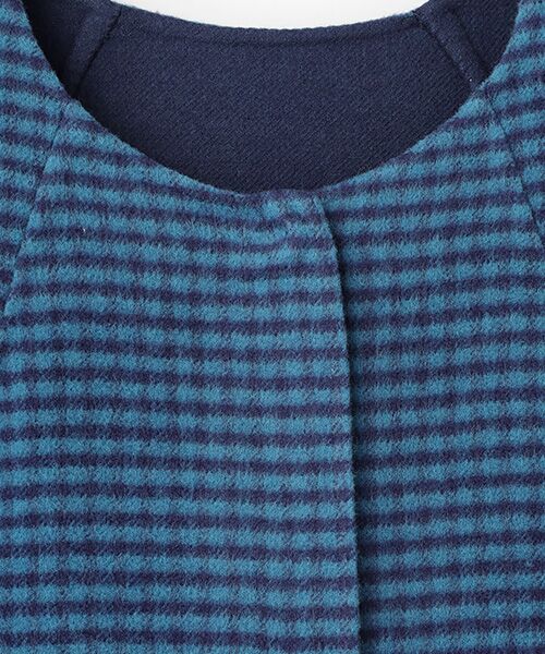 TABASA / タバサ その他アウター | ギンガム × 無地 ダブルフェイス 両面起毛 コート | 詳細6