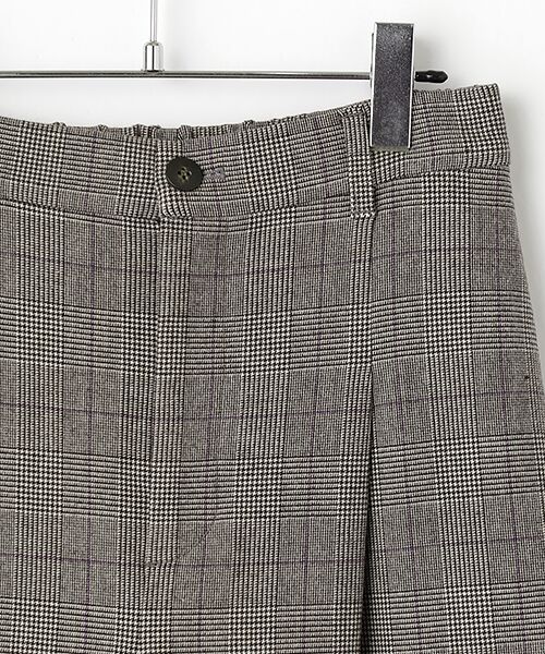 TABASA / タバサ その他パンツ | ピーチストレッチ グレンチェック ワイドパンツ | 詳細2