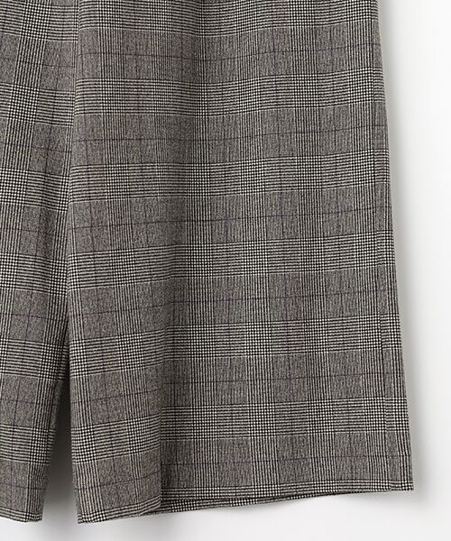 TABASA / タバサ その他パンツ | ピーチストレッチ グレンチェック ワイドパンツ | 詳細4