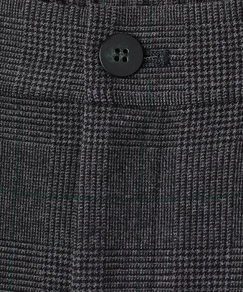 TABASA / タバサ その他パンツ | ピーチストレッチ グレンチェック ワイドパンツ | 詳細7