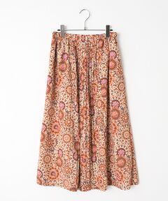 TABASA / タバサ ロング・マキシ丈スカート | クレープデシン × モザイク プリント スカート
