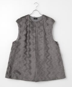 TABASA / タバサ ベスト | アストラカン風 ファー ベスト