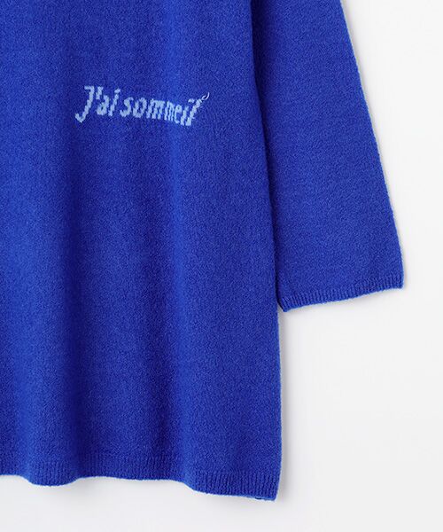 TABASA / タバサ チュニック | ブークレー スリープモチーフ ニット チュニック | 詳細3