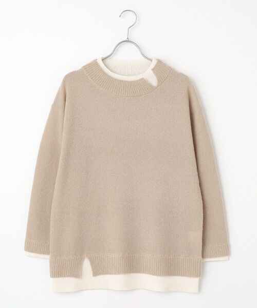 TABASA / タバサ ニット・セーター | ブークレー スリット セーター(ベージュ)