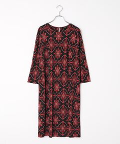 TABASA / タバサ ロング・マキシ丈ワンピース | スムース × バロックプリント ワンピース