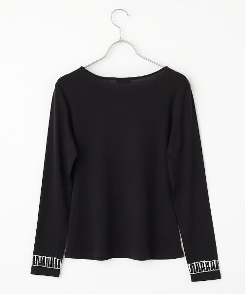 TABASA / タバサ カットソー | ハーフミラノリブ 楽譜プリント Tシャツ | 詳細2