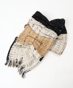 TABASA / タバサ マフラー・ショール・スヌード・ストール | ☆ループヤーン ボーダー シャーリング マフラー