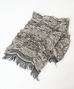 TABASA / タバサ マフラー・ショール・スヌード・ストール | ☆チェック ジャガード シャーリング マフラー