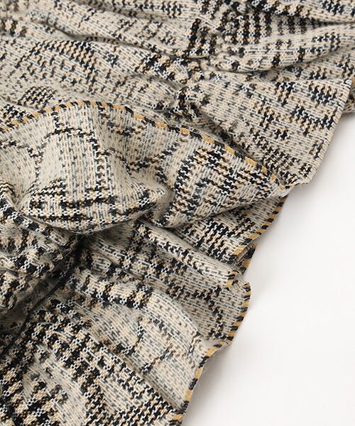 TABASA / タバサ マフラー・ショール・スヌード・ストール | ☆チェック ジャガード シャーリング マフラー | 詳細2