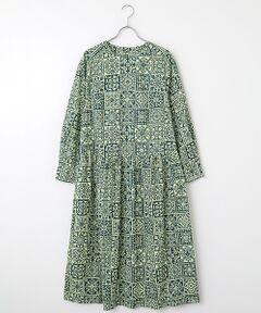 TABASA / タバサ ロング・マキシ丈ワンピース | ノルディックプリント ワンピース