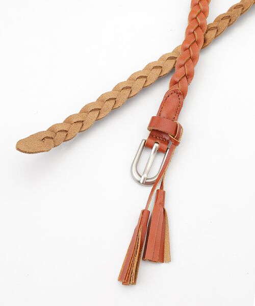 TABASA / タバサ ベルト・サスペンダー | ☆フリンジ付きみつあみ細ベルト | 詳細2