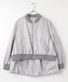 TABASA / タバサ その他アウター | サテン MA-1タイプ 中綿入リブルゾン
