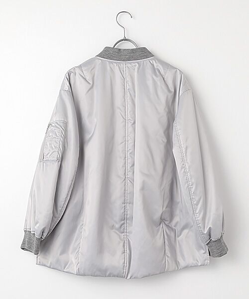 TABASA / タバサ その他アウター | サテン MA-1タイプ 中綿入リブルゾン | 詳細1