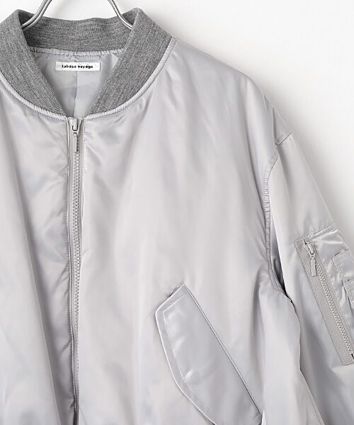 TABASA / タバサ その他アウター | サテン MA-1タイプ 中綿入リブルゾン | 詳細2
