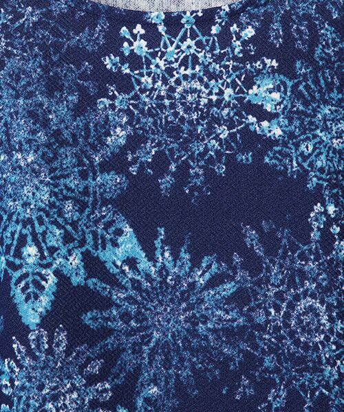 TABASA / タバサ チュニック | 梨地 プレ―ディング × スノークリスタル プリント チュニック | 詳細4