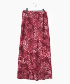 TABASA / タバサ その他パンツ | 梨地 プレ―ディング × スノークリスタル プリント パンツ