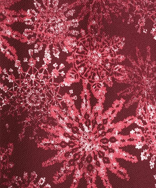 TABASA / タバサ その他パンツ | 梨地 プレ―ディング × スノークリスタル プリント パンツ | 詳細1