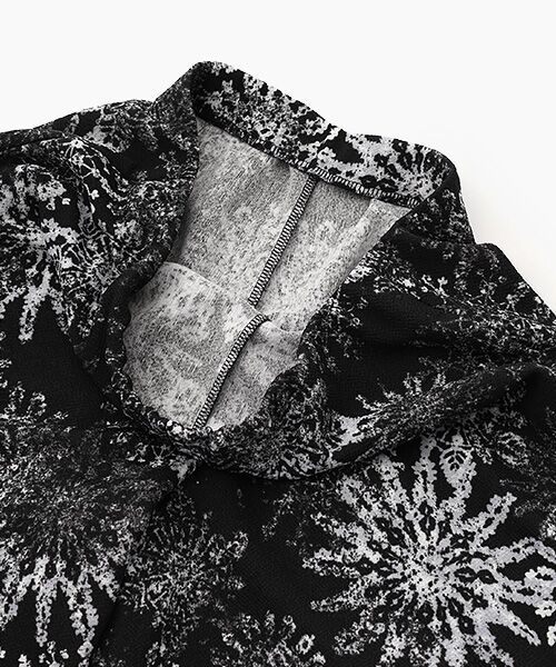 TABASA / タバサ その他パンツ | 梨地 プレ―ディング × スノークリスタル プリント パンツ | 詳細6