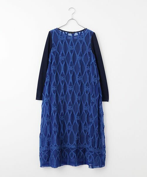 TABASA / タバサ ロング・マキシ丈ワンピース | ブライト オーガンジー オーナメント ジャガード ワンピース | 詳細10