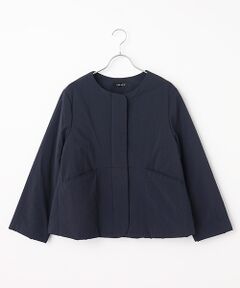 TABASA / タバサ ノーカラージャケット | ナイロン タスラン ショート コート