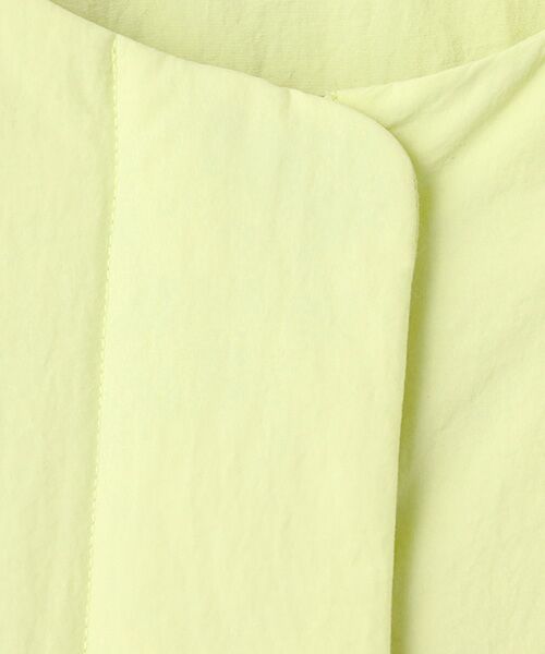 TABASA / タバサ ノーカラージャケット | ナイロン タスラン ショート コート | 詳細2