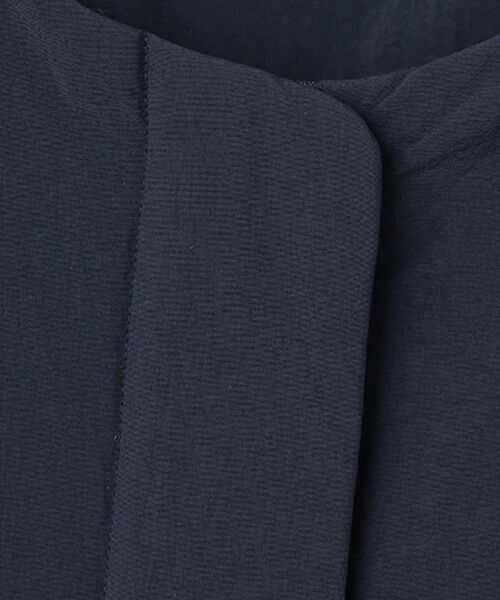 TABASA / タバサ ノーカラージャケット | ナイロン タスラン ショート コート | 詳細9