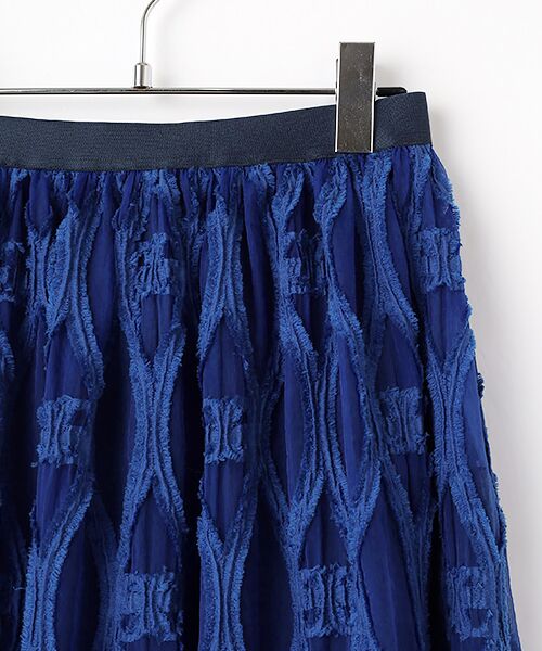 TABASA / タバサ ロング・マキシ丈スカート | ブライト オーガンジー オーナメント ジャガード スカート | 詳細2