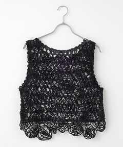 TABASA / タバサ その他トップス | ポリエステル モール × コード刺繍 プルオーバー