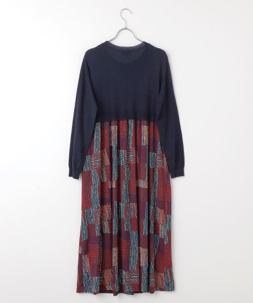 TABASA / タバサ ロング・マキシ丈ワンピース | スムース × グラフィカル ドット プリント ワンピース | 詳細1