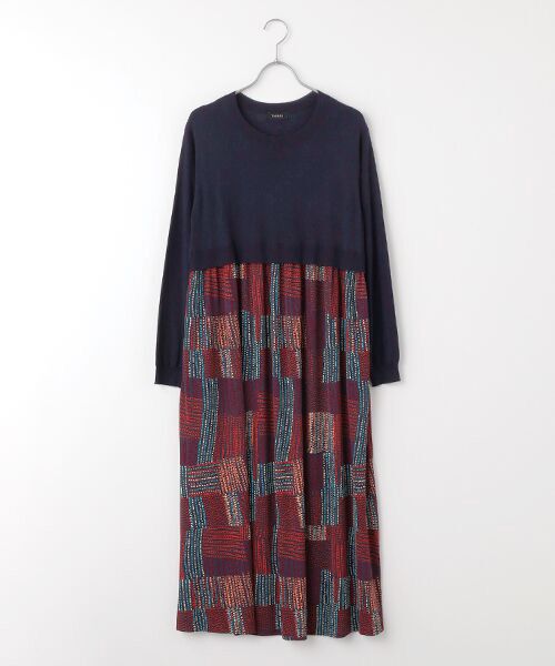 TABASA / タバサ ロング・マキシ丈ワンピース | スムース × グラフィカル ドット プリント ワンピース | 詳細7