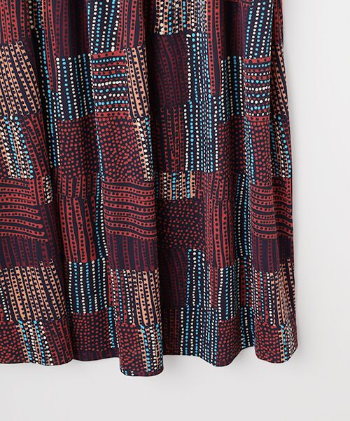 TABASA / タバサ ロング・マキシ丈ワンピース | スムース × グラフィカル ドット プリント ワンピース | 詳細4