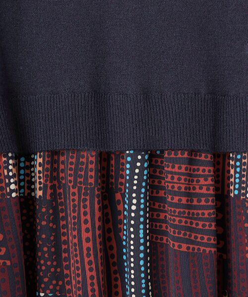 TABASA / タバサ ロング・マキシ丈ワンピース | スムース × グラフィカル ドット プリント ワンピース | 詳細5