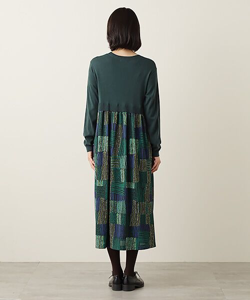 TABASA / タバサ ロング・マキシ丈ワンピース | スムース × グラフィカル ドット プリント ワンピース | 詳細10