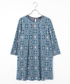 TABASA / タバサ チュニック | スノークリスタル柄 シャギー ジャガード チュニック