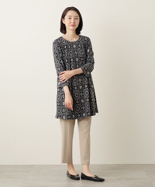 TABASA / タバサ チュニック | スノークリスタル柄 シャギー ジャガード チュニック | 詳細7