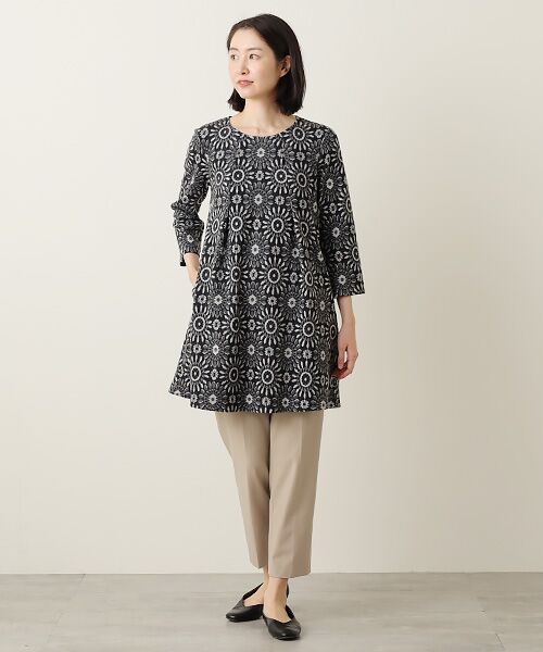 TABASA / タバサ チュニック | スノークリスタル柄 シャギー ジャガード チュニック | 詳細8