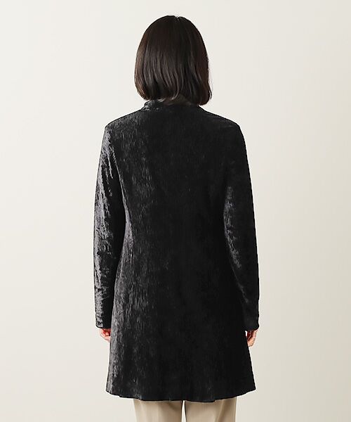 TABASA / タバサ その他アウター | クラッシュ エンボス ベロア ロング ジャケット | 詳細7