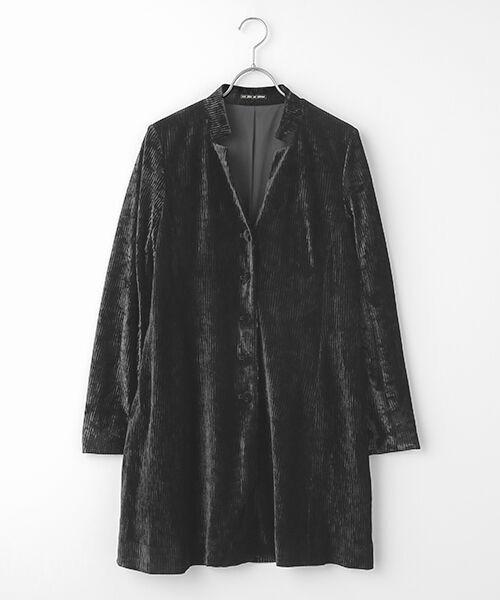 TABASA / タバサ その他アウター | クラッシュ エンボス ベロア ロング ジャケット | 詳細10