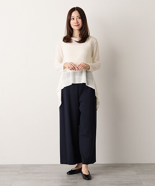 TABASA / タバサ その他パンツ | ウォーム ストレッチ ポンチ ワイドパンツ | 詳細12