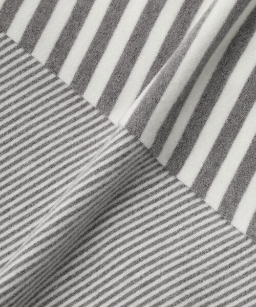 TABASA / タバサ Tシャツ | コンビネーション ボーダー タートルネック Tシャツ | 詳細1