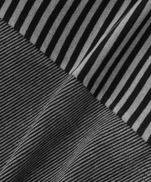 TABASA / タバサ Tシャツ | コンビネーション ボーダー タートルネック Tシャツ | 詳細5