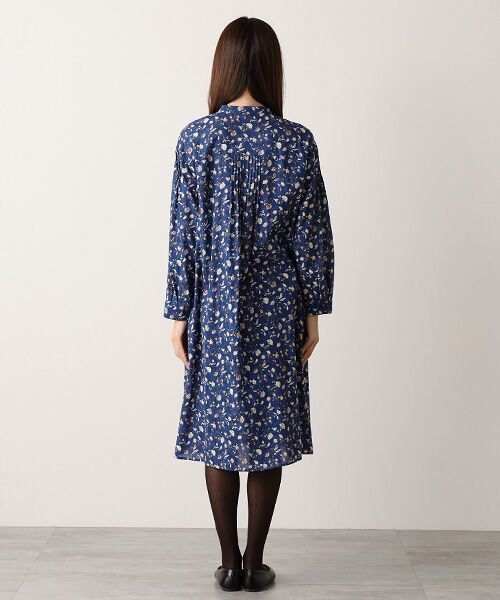 TABASA / タバサ ロング・マキシ丈スカート | コットン 楊柳 × チンツ プリント ワンピース | 詳細13