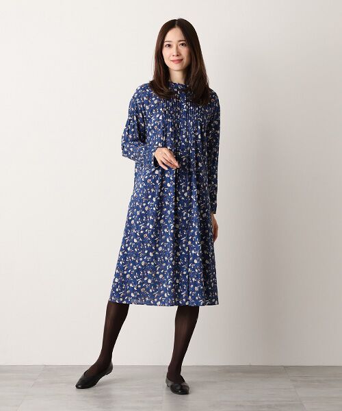 TABASA / タバサ ロング・マキシ丈スカート | コットン 楊柳 × チンツ プリント ワンピース | 詳細15