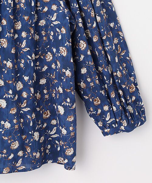 TABASA / タバサ シャツ・ブラウス | コットン 楊柳 × チンツ プリント ブラウス | 詳細3