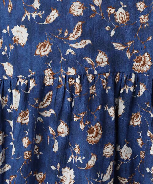 TABASA / タバサ シャツ・ブラウス | コットン 楊柳 × チンツ プリント ブラウス | 詳細4