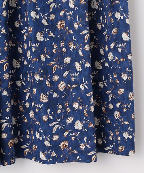 TABASA / タバサ ロング・マキシ丈スカート | コットン 楊柳 × チンツ プリント スカート | 詳細3