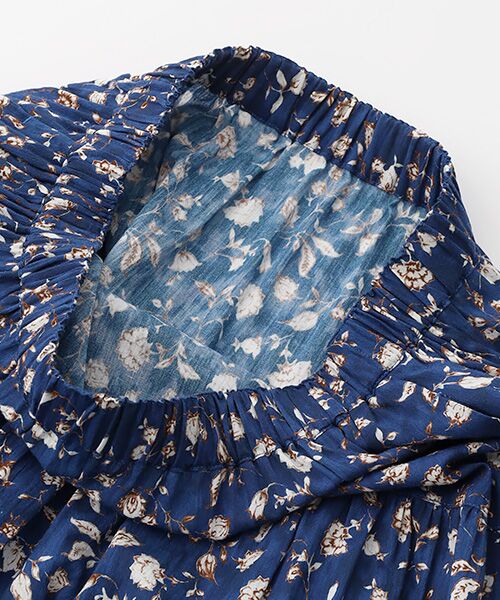 TABASA / タバサ ロング・マキシ丈スカート | コットン 楊柳 × チンツ プリント スカート | 詳細4